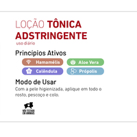 Loção Tônica Adstringente